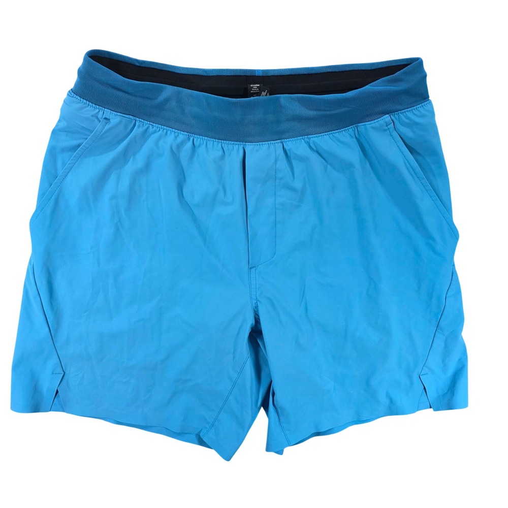 Ten Thousand Set Training Shorts Blue Medium Mens Athletic Gym Workout